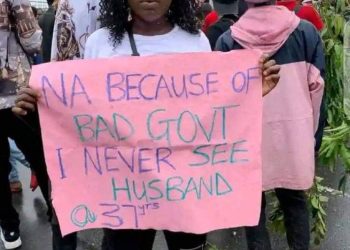 Protester Blames Bad Government For Being Single