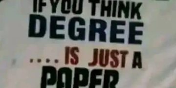 Degree Isn’t A Paper