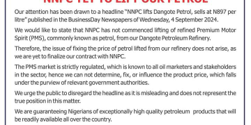 Fuel Hike: Dangote Refinery Calls Out NNPC On False Fuel Lifting Claims