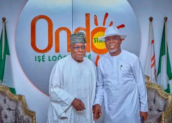 Obasanjo visits Aiyedatiwa ahead of Ondo election