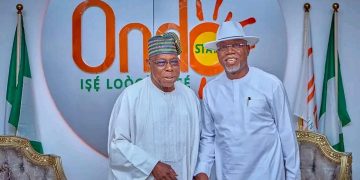 Obasanjo visits Aiyedatiwa ahead of Ondo election